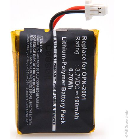 NX - Batterie lecteur codes barres 3.7V 190mAh - OPH201BLOPN-2001 (1/3)