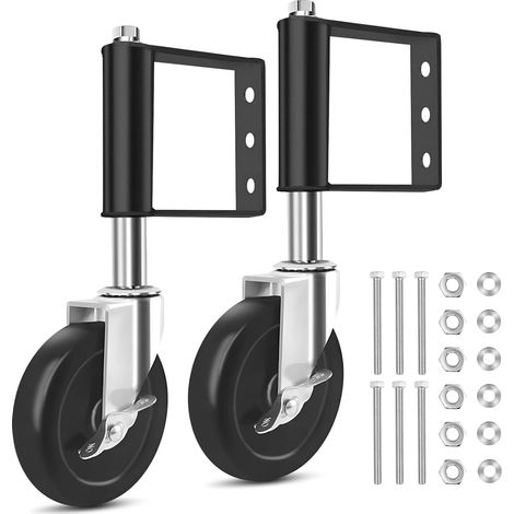2 Pièces Roulette Portail 10.2 cm avec Ressort (1/5)
