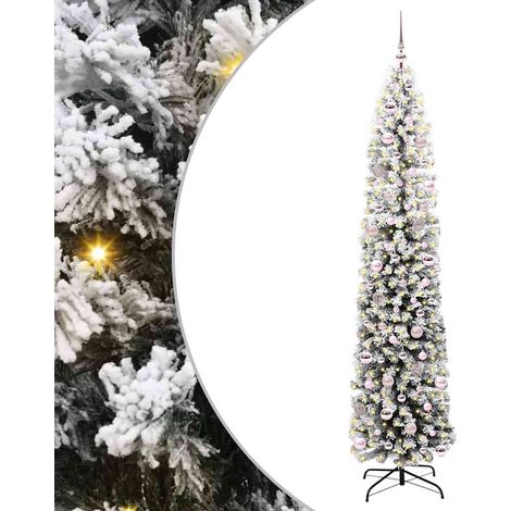 Árbol de Navidad artificial Verde 240 cm PVC, Acero y Plástico vidaXL