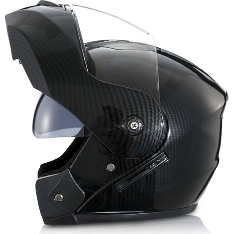 1 casque intégral, pour moto et vélo électrique, avec double rétroviseur, usage quatre saisons, unisexe (1/5)