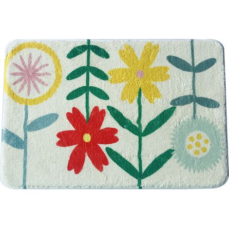 Tapis de Bain Antidérapant en Microfibre Antiderapant, 40x60cm Tapis de Salle de Bain de Douche Absorbant, Lavable en Machine (1/5)
