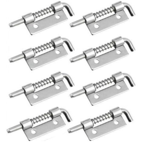 Lot de 8 verrous à ressort en acier inoxydable 304 ,Verrou compact Ouverture à droite inoxydable 304 pour portes, armoires ou conteneurs (1/4)