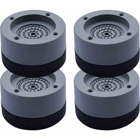 4Pcs Patins Anti Vibration Tampon Anti-vibration Lave Linge Universel Pieds Stabilisateur Piédestal pour Lave-Linge Réfrigérateur (1/5)