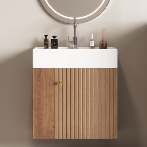 mueble baño con lavabo y almacenaje MDF OKMYHOME (1/5)