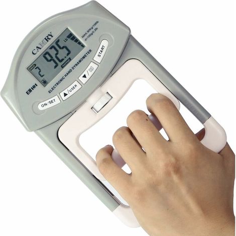Elektronischer Hand-Dynamometer, 90 kg / 200 lbs Griffkapazität, professioneller, verstellbarer elektronischer Hand-Griff-Dynamometer