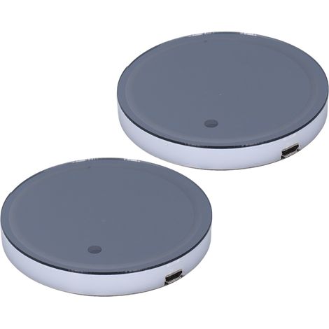 2er-Set LED-Auto-Lichtmatten, 7 Farben, Becherausstecher, 3 Modi, USB-Anschluss, IP67 wasserdicht, rutschfest, universell (1/5)