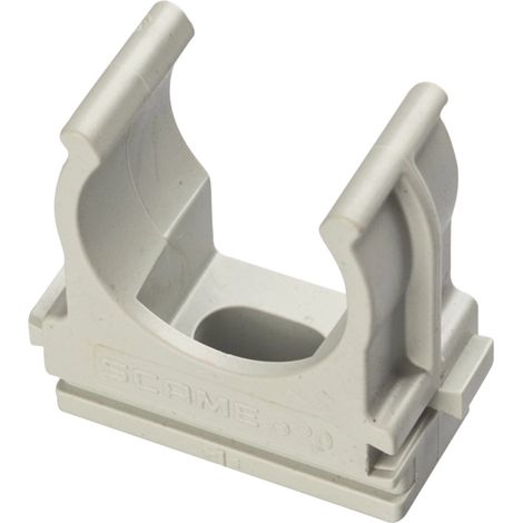 poly pool - 5 clips fissatubo a scatto per tubi ø 20 mm grigie