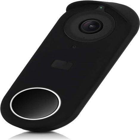 Coque en silicone compatible avec Google Nest Hello Doorbell Cover (Noir) Protection complète, vision nocturne (1/3)