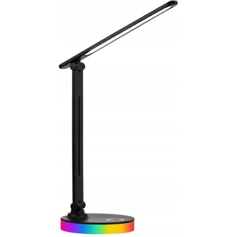 Lampada LED Moderna Nera con Illuminazione RGB Personalizzabile