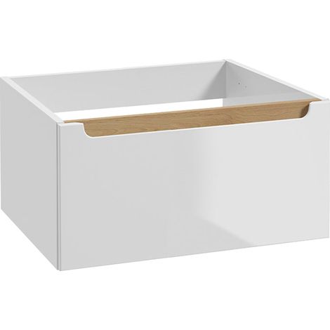 Waschtischunterschrank 60cm Livia mit 1 Schublade, Weiß (1/3)