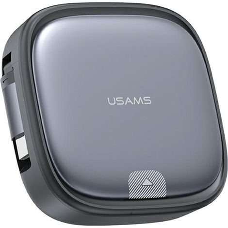 USAMS 3-in-1 Erweiterungskabel mit Box MicroUSB/USB-C/Lightning 60W Stahl/Anlauf SJ650USB01 (US-SJ650)