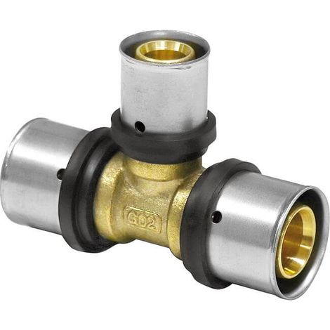 Pipetec Pressfitting Mehrschichtverbundrohr TH U T-Stück Mitte (1/3)