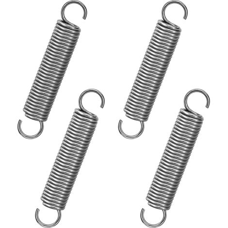 Traction Spring 70 mm Tension Springs with Hooks Stainless Steel Spring Wire Diameter 1.6 mm Outer Diameter 12 mm Force 6.4 kg 4 Pieces (1/5)