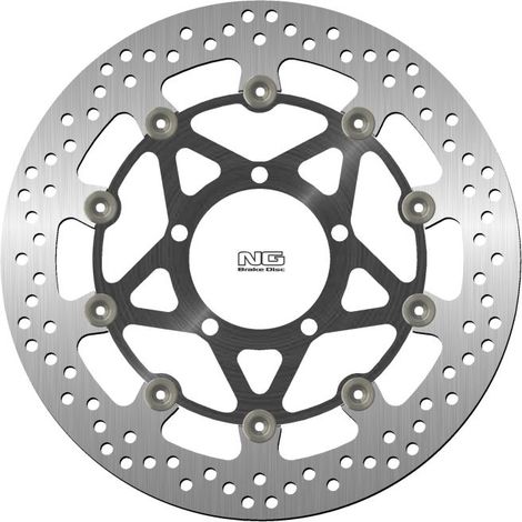 Disco de freno delantero NG para Triumph Daytona 675 '06-'12, Street Triple 675 '08-'12 (310 x 84,5 x 5 mm) (5 x 10,25 mm) (centro de aluminio)