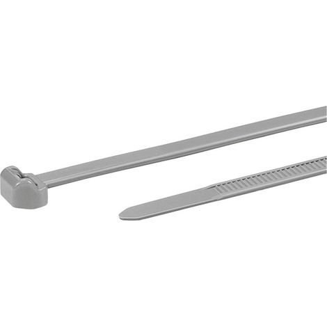 HellermannTyton 118-05078 T50ROS-PA46-GY (500) Fascetta per cavi 200 mm 4.60 mm Grigio 500 pz.