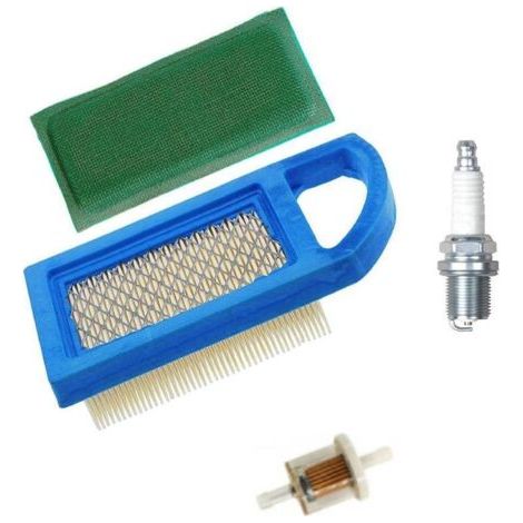 Filtre à air 794421 697152 613022 650821 697775 - Préfiltre 697292 - Bougie d'allumage - Compatible avec les moteurs Briggs & Stratton