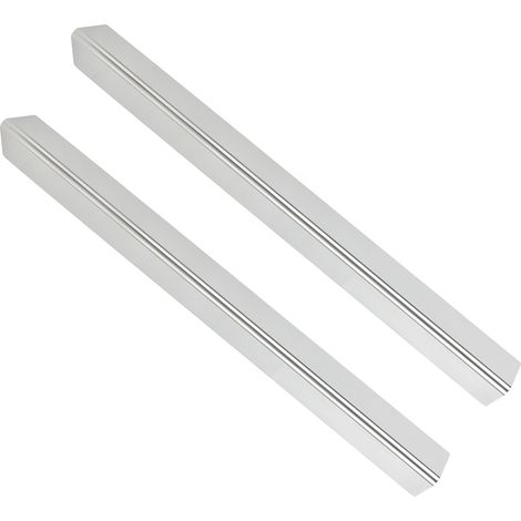 Lot de 2 plaques de protection thermique en acier inoxydable pour barbecue à gaz (1/5)