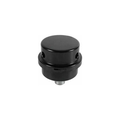 Silencieux pour compresseur d'air - Métal noir Métal Filtre d'admission d'air Filtre silencieux silencieux filetage 3/8 16MM pour pièces d'admission de compresseur d'air sans huile (1/5)