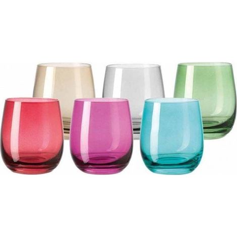 Leonardo Sora Set di 6 Bicchieri Colorati 300 ml