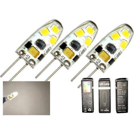 Ampoule LED, 3 unités, culot G4, 1,5 W, 12 V, 3100 K, dimmable, pour une utilisation résidentielle, commerciale et d'entretien électrique.-AquaForge (1/5)