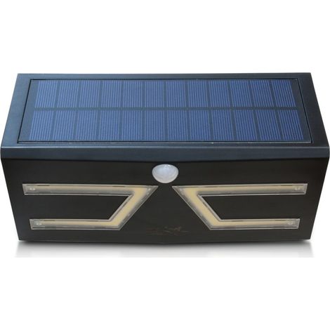 Ab-com Lampe solaire d'extérieur noire 5W détecteur mouvement (1/5)