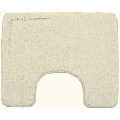 Set 3 Tappeti Minorca per Bagno in Microfibra Antiscivolo Beige