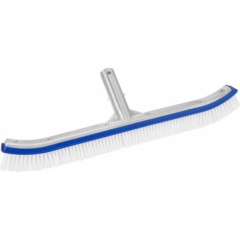 Brosse de nettoyage pour piscine, 45 cm, en aluminium, pour les parois, le fond, les marches et le carrelage, utilisation manuelle dans les spas, les lacs, les fontaines et les baignoires.-AquaForge (1/5)