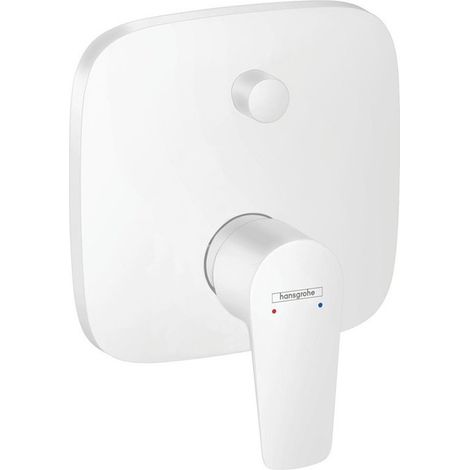 Set de finition pour mitigeur bain/douche encastré blanc mat