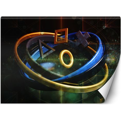 Fototapete Schaltflächen für Controllersymbole für das Zimmer des Spielers 200x140 cm (1/5)