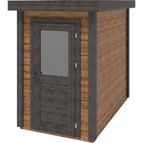 Casetta da giardino in legno Mira 1.59x2.59 m - 4.11 m2 - 28 mm - impregnata - 000110 (1/3)
