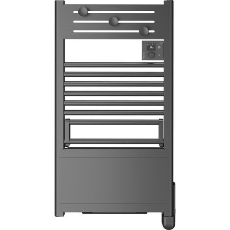 Radiateur sèche serviettes à inertie fluide NOIROT ACTIBAIN CONNECT 1500W noir connecté (1/3)