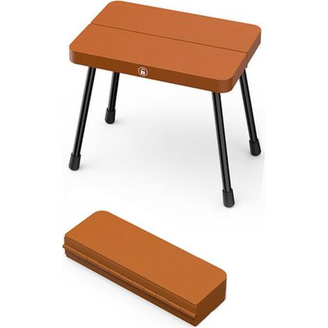 Chaise pliante portable 29 x 20 x 25 cm Marron Pour le camping, le jardinage, les barbecues et les activités de plein air (1/5)
