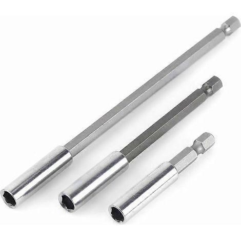 Lot de 3 rallonges magnétiques pour forets hexagonaux de perceuse électrique (B) (1/4)