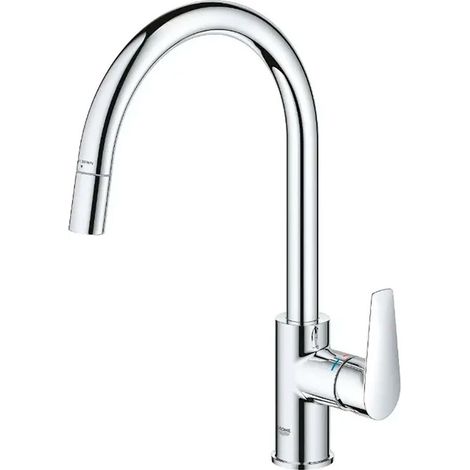 Grohe Start Edge - Grifo de fregadero con caño extraíble, cromo 30551000