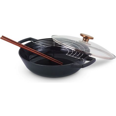 Wok - BEKA - 15140304 - 30 cm - Fonte - Anti-adhésif - Tous feux dont induction (1/5)
