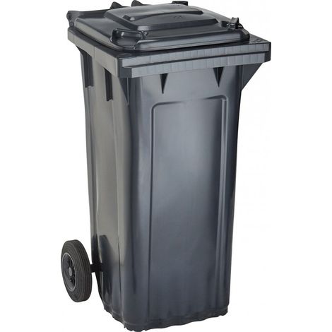 Cubo de baena WAVE 120-l plástico gris