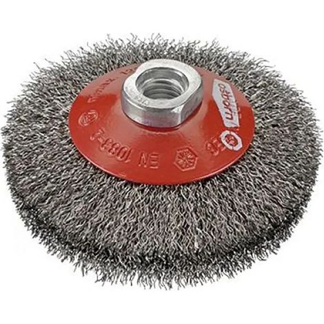 Attrezzo di finitura Osborn conical corrugated brush 20 cm acciaio