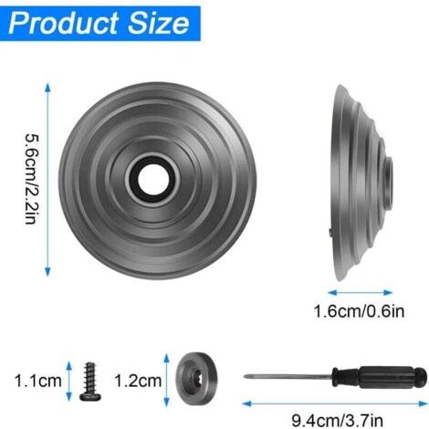 NALOOKAMIC  Roue à bille de rechange pour Dyson Accessoires Aspirateur, pour Dyson V8 V10 V11 V15, Accessoire Dyson, Brosse de Sol à roulettes Pièce de Rechange pour Dyson Pièces Détachées