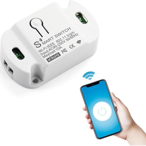 1 Piece Smart Switch with Alexa, Smart Life Wifi Switch, Smart Switches Connected with Smart Life/Tuya APP, Wifi Smart Switches Alexa/Google Home (1/5)