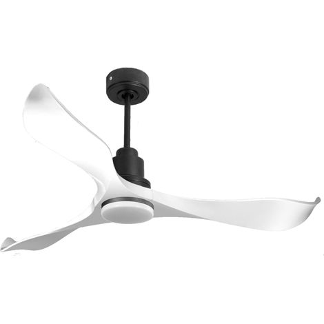 Ventilador de techo Reversible Termostato Dimable Wifi Motor DC Techos Inclinados Mando a Distancia Luz tres tonos Adaptador 2/3 Aspas Hypersilence Memoria