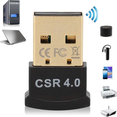 Émetteur-récepteur Bluetooth USB 4.0 sans fil pour PC Windows 10/8/7/XP, adaptateur universel (1/5)
