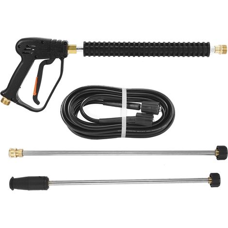 Pistolet de lavage haute pression pour voiture (3000 psi) avec 2 rallonges et tuyau 8 m.