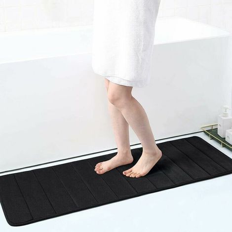 Paillasson Intérieur Antidérapant, Tapis d'entrée Lavable en Machine, Tapis Entrée Intérieur Doux, Absorbant et Résistant, Antidérapant Durable Ultra, Noir Beige 40 x 60 cm (1/5)