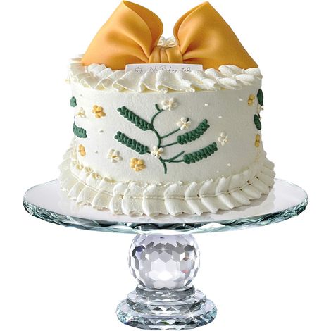 Présentoir à Gâteau, Plateau à Gâteau en Verre Cristal Décoration (1/5)