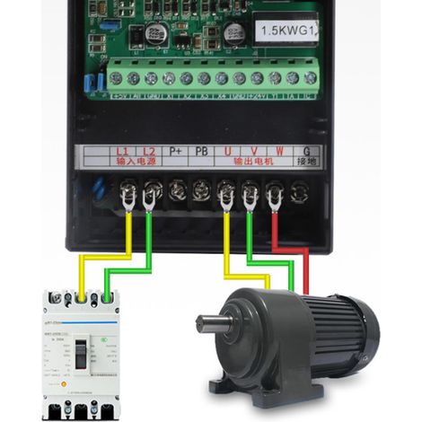 Convertisseur de fréquence triphasé pour moteur 0,75 kW, universel 380-440 V