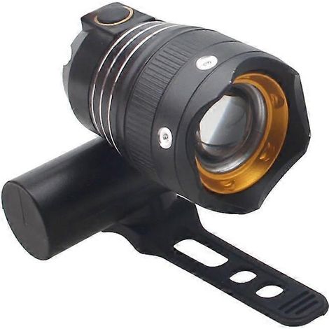 Lampe frontale de vélo rechargeable USB pour VTT, lampe de poche LED, accessoires de vélo, feu arrière (1/5)