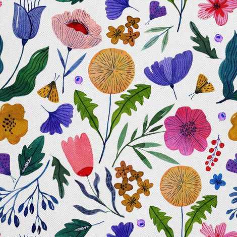 Decoración exterior oxford - Motiv Wildblumen Aquarell (1/5)