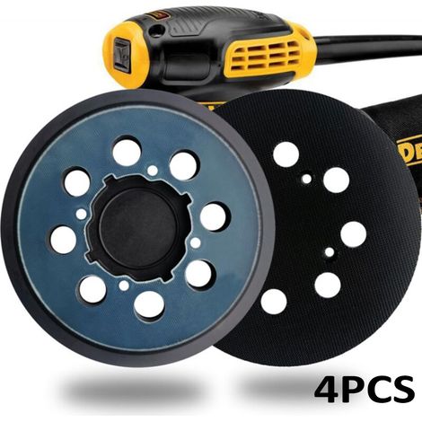 Set mit 4 Ersatz-Schleifpads für DeWalt DWE64233 & N329079 Schleifmaschinen, kompatibel mit DWE6423/6423K, DWE6421/6421K, DWE6421-B2, DWE6421-B3, DWE6421-BR, 1-BR, 1 DCW210 B (1/5)