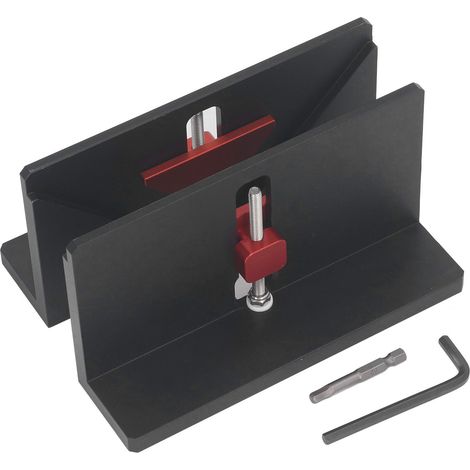 Équerre à Queue d'Aronde en Aluminium Alloy, Réglable et Fixation d'Angle droit, pour Cadres Photo et Rainures de Tiroir (2PCS avec Outils) (1/5)