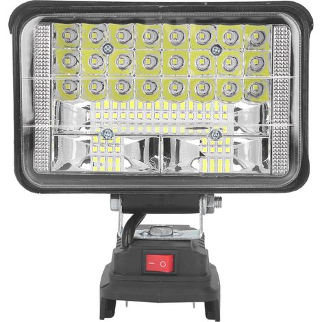 Ultrahelle, kabellose, tragbare und akkubetriebene LED-Arbeitsleuchte mit 5400 lm, kompatibel mit BL1430, BL1440, BL1450 und BL1460